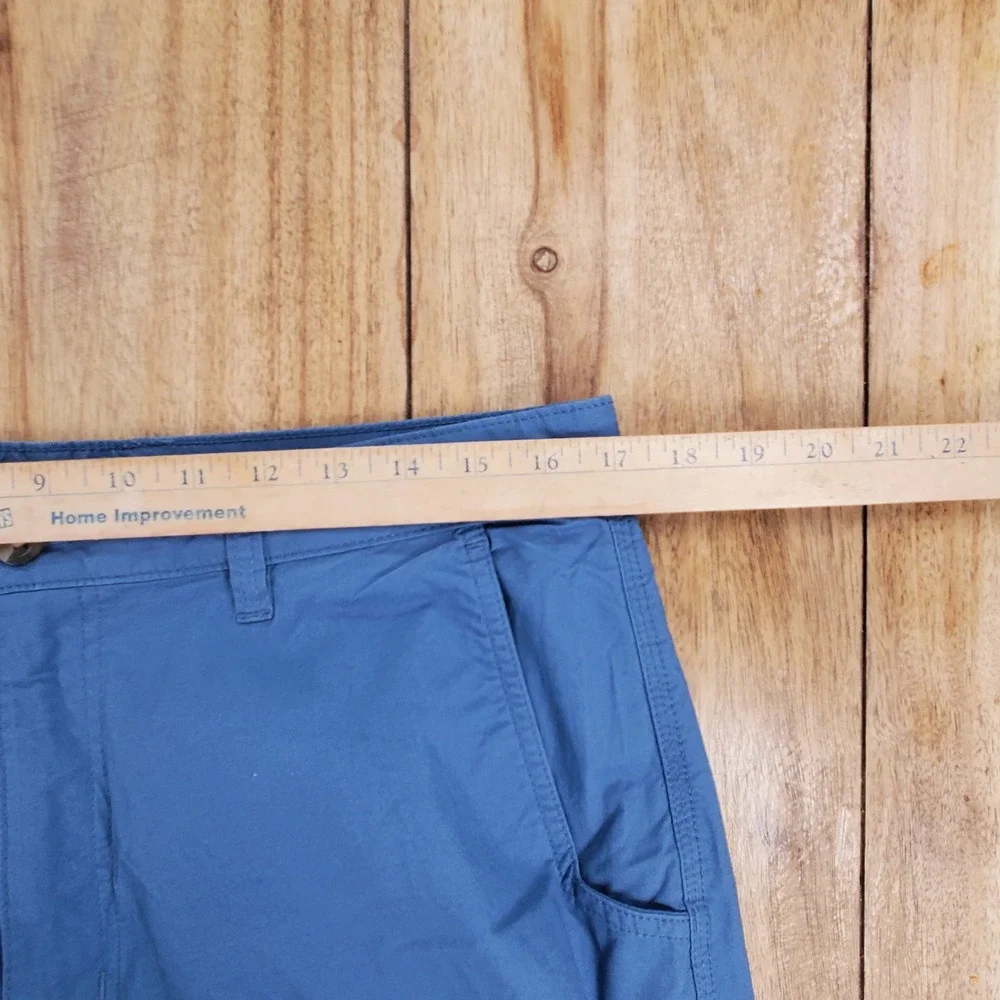 Mountain Khakis Stretch Poplin Shorts Mens 34 Blue Classic Fit 7